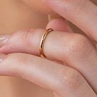 Тонкое кольцо "Минимализм" в желтом золоте обр00333 от ювелирного магазина Оникс - 21