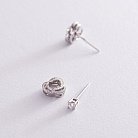 Золоті сережки - трансформери "Квіточки" з діамантами с253 от ювелирного магазина Оникс - 2