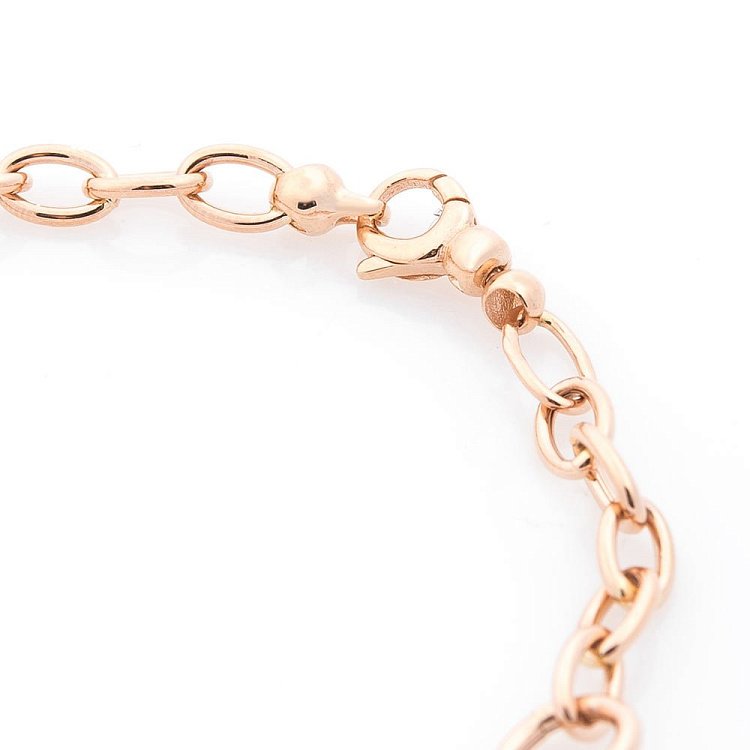 Золотий браслет "Сердечко і ключик" б03331 від ювелірного магазину Онікс - 2