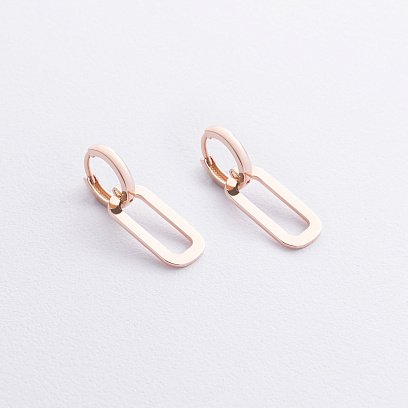 Серьги "Roxana" в красном золоте с09203