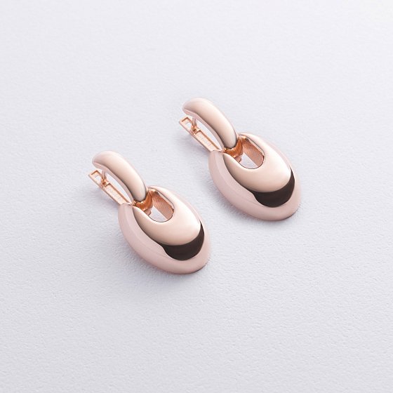 Серьги "Melaine" в красном золоте с09111