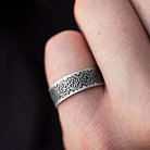 Серебряное обручальное кольцо "Вышиванка" 1114обр от ювелирного магазина Оникс - 13