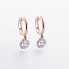 Золоті сережки з діамантами 23099аг от ювелирного магазина Оникс