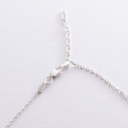 Срібне кольє "Кругообіг" (2.1 см) 181045 №4