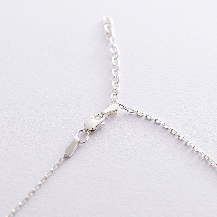 Срібне кольє "Кругообіг" (2.1 см) 181045 від ювелірного магазину Онікс - 3