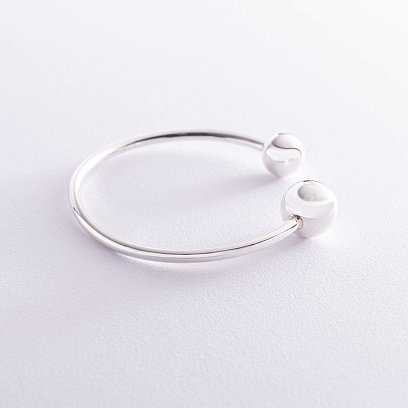 Браслет зі срібла з кульками 141095 №3