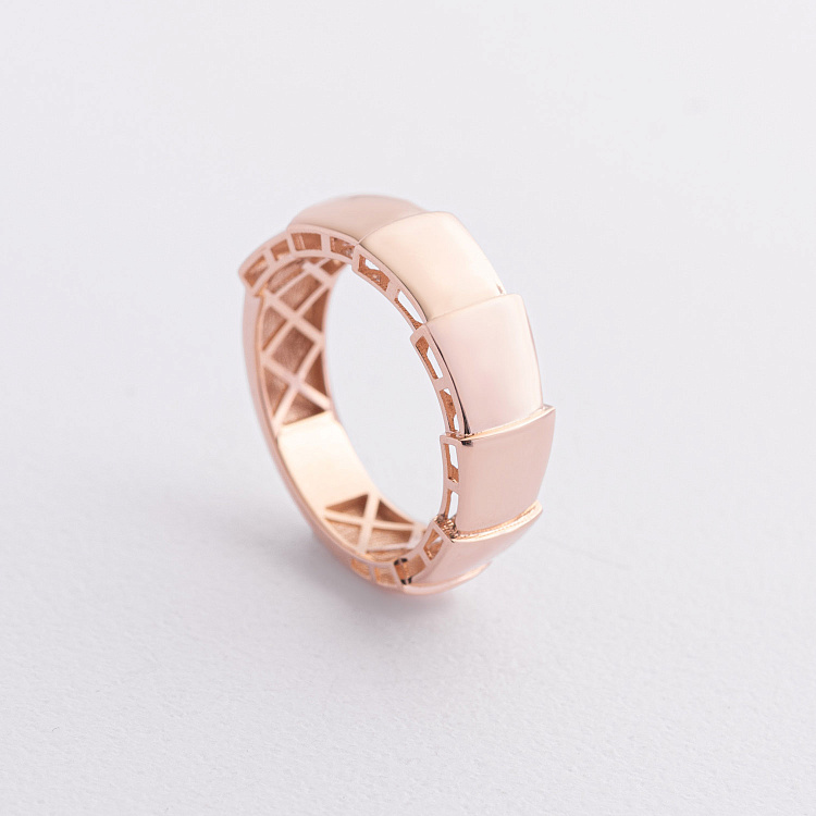 Золотое кольцо "Змеи" к08395 от ювелирного магазина Оникс