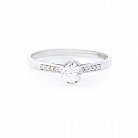 Золотое помолвочное кольцо с бриллиантами erdk130272 от ювелирного магазина Оникс - 2