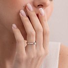 Помолвочное золотое кольцо с бриллиантом 220451221 от ювелирного магазина Оникс - 1