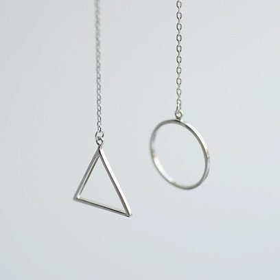 Серебряные серьги "Геометрия" 122238 №4