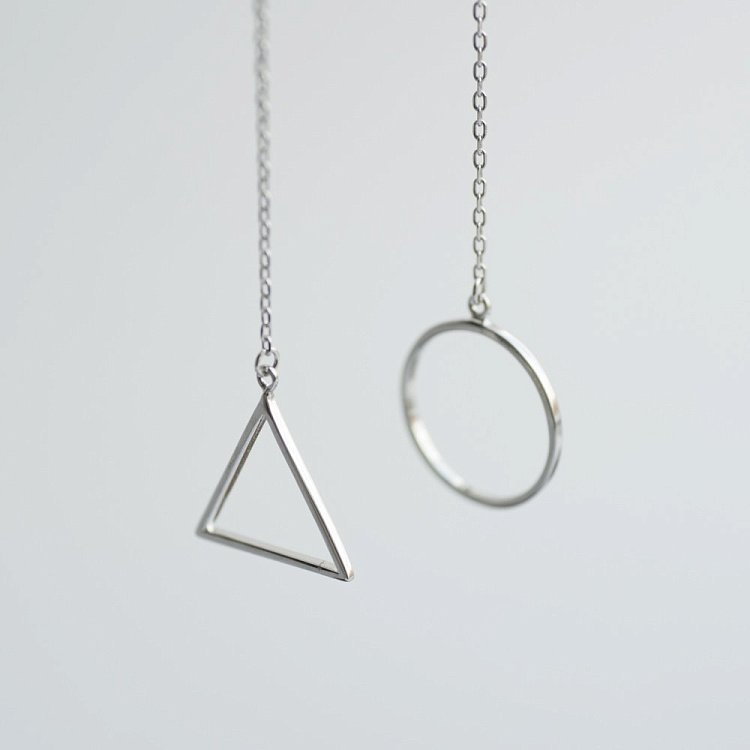 Серебряные серьги "Геометрия" 122238 от ювелирного магазина Оникс - 5