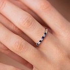 Золотое кольцо с бриллиантами и сапфирами кб0494cha от ювелирного магазина Оникс - 1