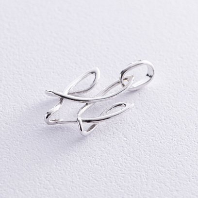 Срібний кулон "Герб України - Тризуб" 133132 №5