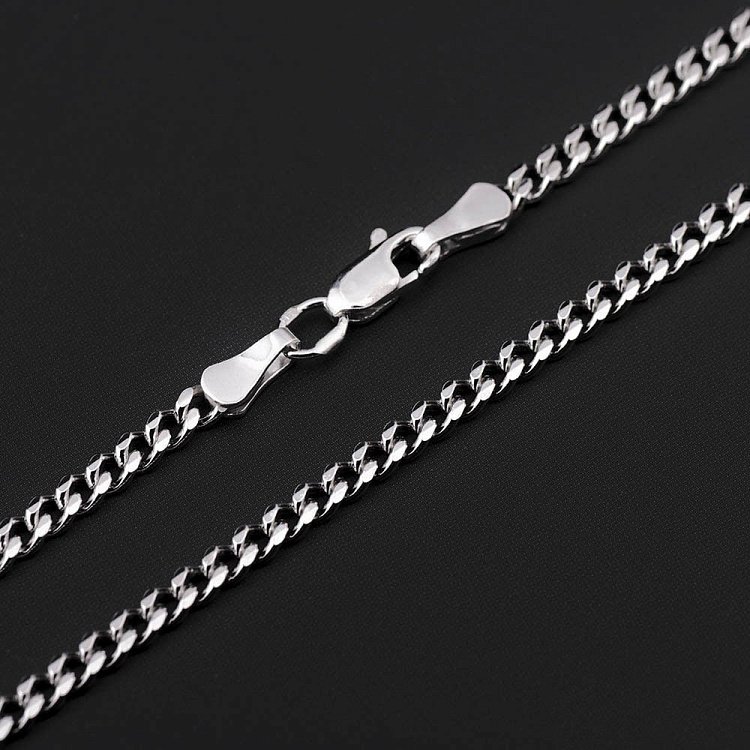 Серебряная цепочка плетение Панцирное б010083 от ювелирного магазина Оникс - 2