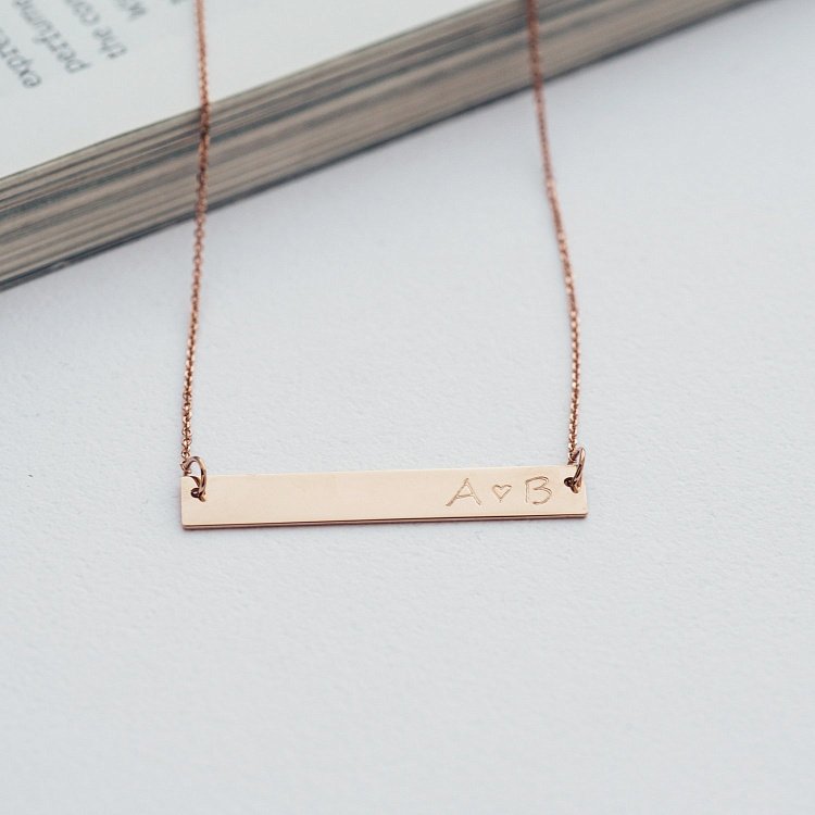 Золоте кольє для гравіювання "Реальне кохання" кол01368л від ювелірного магазину Онікс - 6