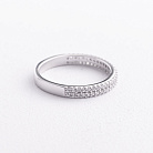 Срібна каблучка з фіанітами 1910/1р-CZ от ювелирного магазина Оникс - 2