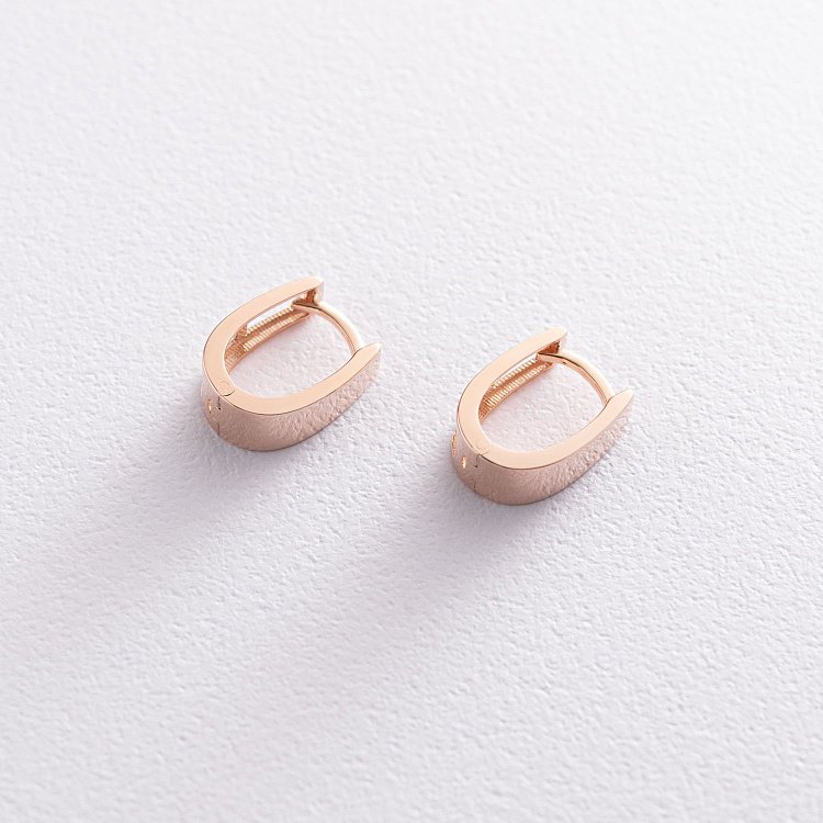 Золотые серьги "Минимализм" с07102 от ювелирного магазина Оникс - 2