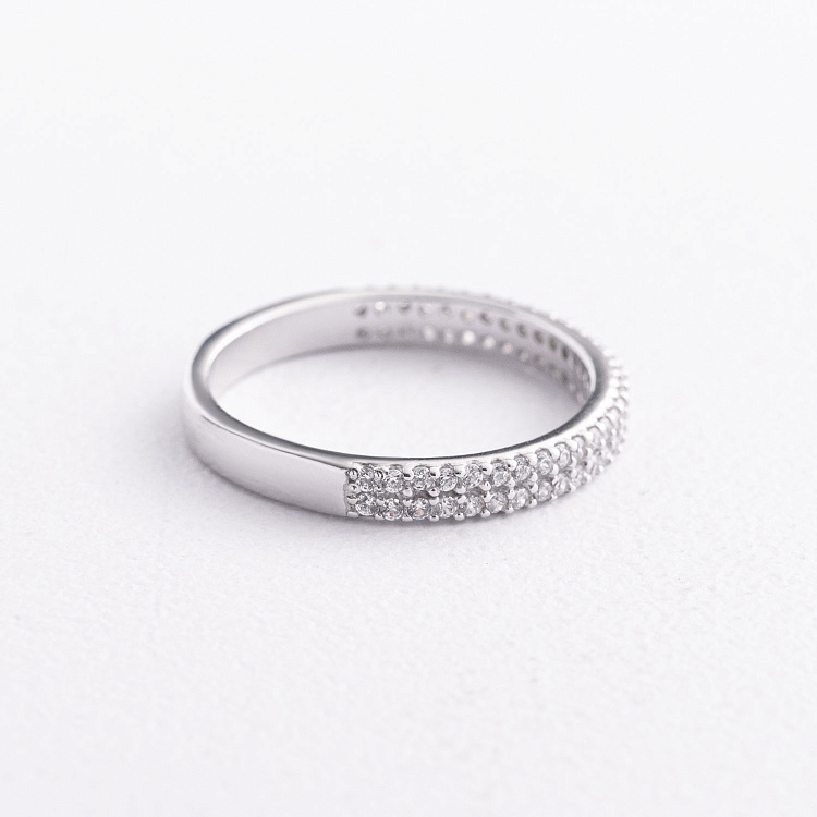 Срібна каблучка з фіанітами 1910/1р-CZ від ювелірного магазину Онікс - 2