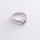 Помолвочное кольцо в белом золоте (бриллианты) кб03047 от ювелирного магазина Оникс - 2