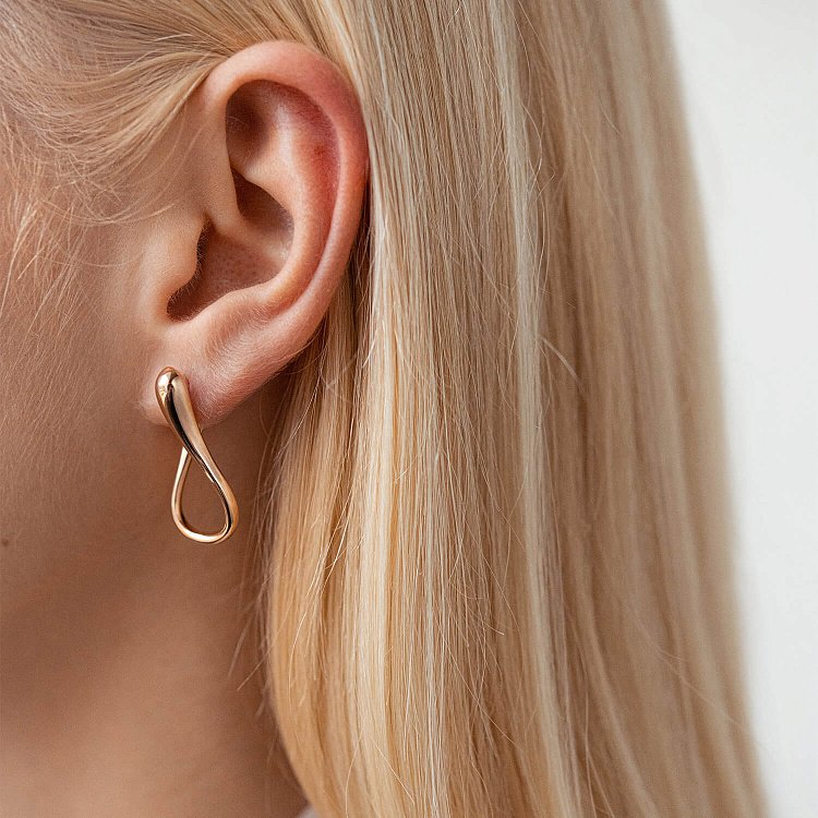 Золоті сережки "Крапельки" с07722 від ювелірного магазину Онікс