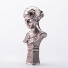 Срібна фігура ручної роботи "Бюст дівчини в хустці" сер00025 от ювелирного магазина Оникс - 4