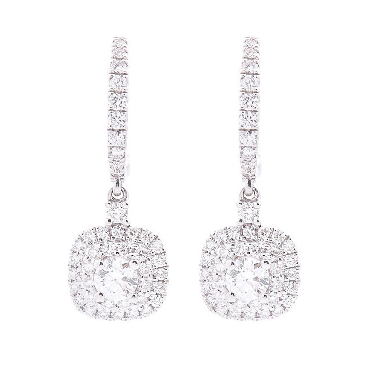 Золотые серьги с бриллиантами сб0232ri от ювелирного магазина Оникс - 1