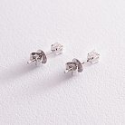 Золоті сережки - пусети з діамантами сб0383z от ювелирного магазина Оникс - 4