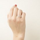 Серебряное кольцо с фианитом 11936 от ювелирного магазина Оникс - 2