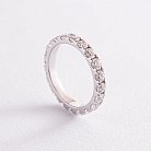 Кольцо с бриллиантами в белом золоте 101-10131(16.5) от ювелирного магазина Оникс
