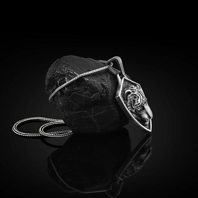 Серебряный кулон "Азиатский тигр" 133193 №3