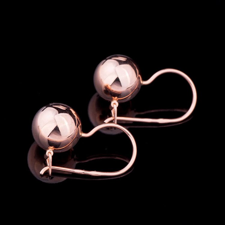 Серьги "Шарики" с02397 от ювелирного магазина Оникс - 3