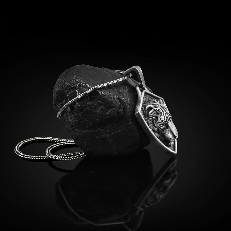 Серебряный кулон "Азиатский тигр" 133193 от ювелирного магазина Оникс - 2