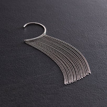 Срібна сережка - каффа "Неповторність" 122861 №15