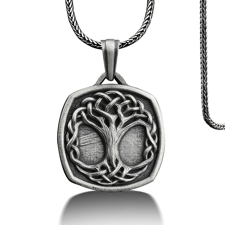 Срібний кулон "Дерево життя" (можливе гравіювання) 133190 від ювелірного магазину Онікс - 5