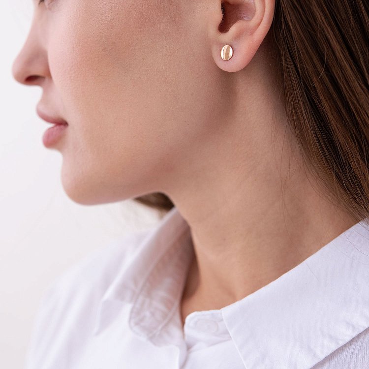 Золоті сережки-пусети с05747 від ювелірного магазину Онікс - 3