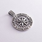 Срібний кулон "Роза вітрів" 7330 от ювелирного магазина Оникс - 6
