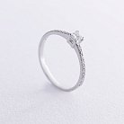 Заручальна каблучка з діамантами (біле золото) 225761121 от ювелирного магазина Оникс