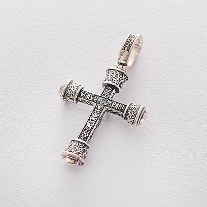 Серебряный крест "Распятие" 132567 №3