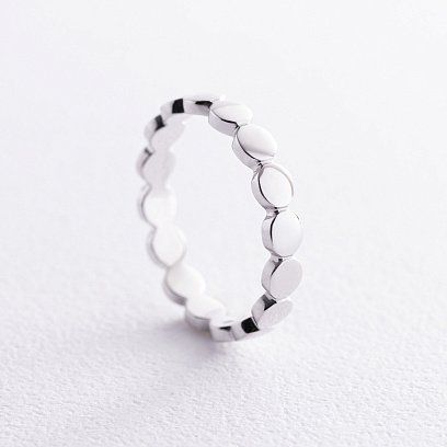 Каблучка "Керрі" у білому золоті к07577 №3