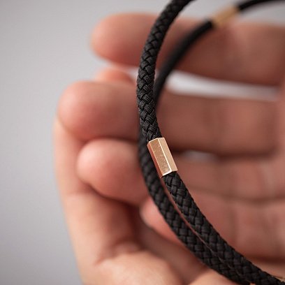 Ювелирный шнурок с золотой застежкой 73232400 №6