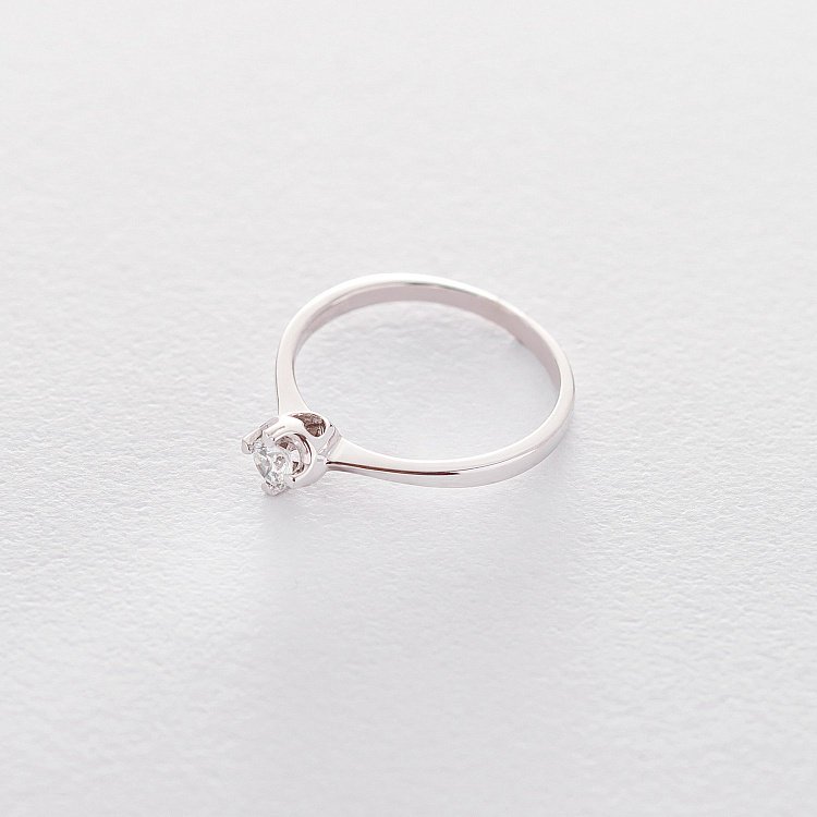 Золота заручальна каблучка з фіанітом к04428 від ювелірного магазину Онікс - 3