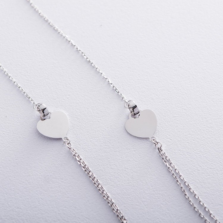 Золотое колье "Сердечки" кол01576 от ювелирного магазина Оникс - 2