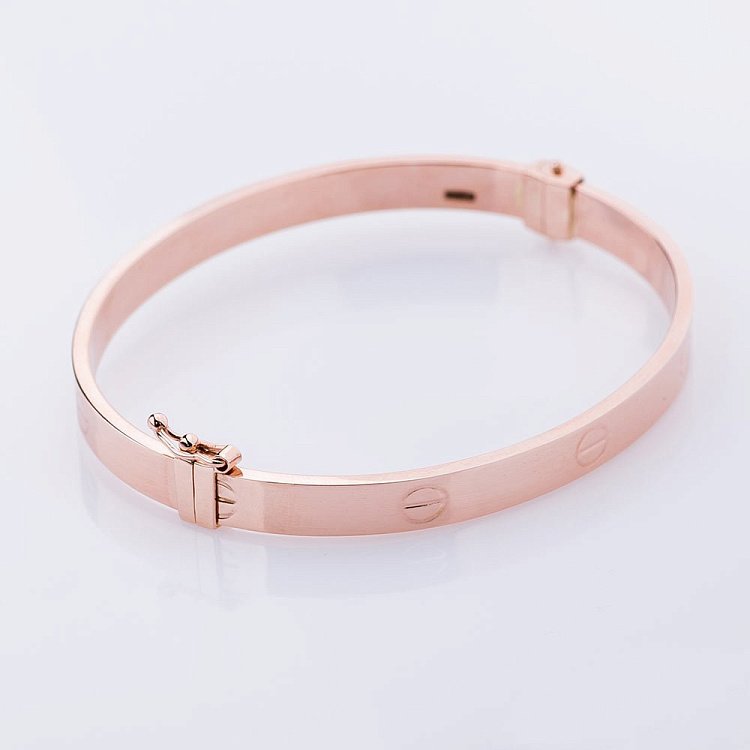 Золотий браслет "Love" без каменів б02269 від ювелірного магазину Онікс - 7