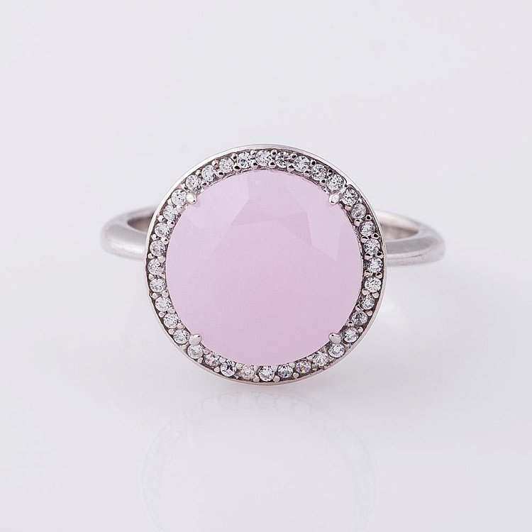 Срібний перстень з фіанітами 111923 від ювелірного магазину Онікс - 1