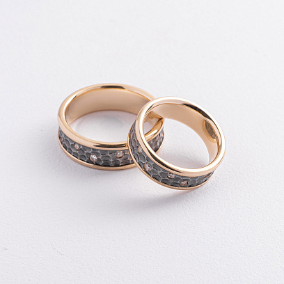 Обручальное золотое кольцо обр00198 №2