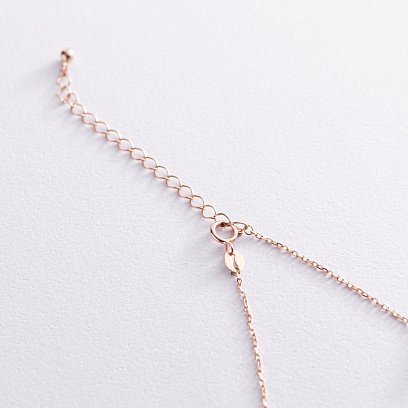 Кольє "Кульки" в червоному золоті кол01953 №8