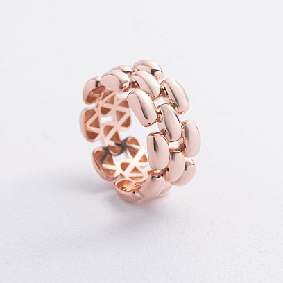 Каблучка "Charlie" у червоному золоті к08370 №4