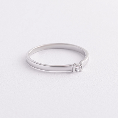 Помолвочное золотое кольцо с бриллиантом кб0633ca №2