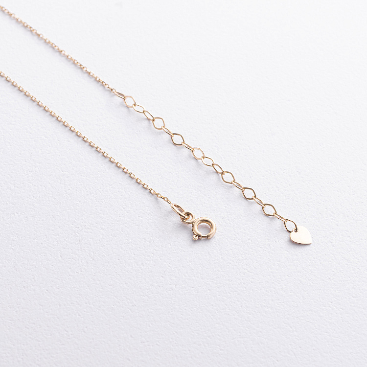 Колье "Монетка" в желтом золоте (возможна гравировка) кол02458 от ювелирного магазина Оникс - 4