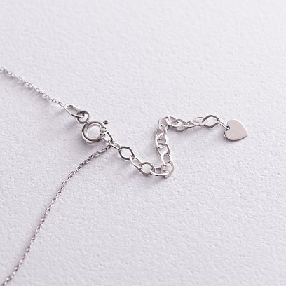 Золотое колье "Шарики" с жемчугом кол02028 №6